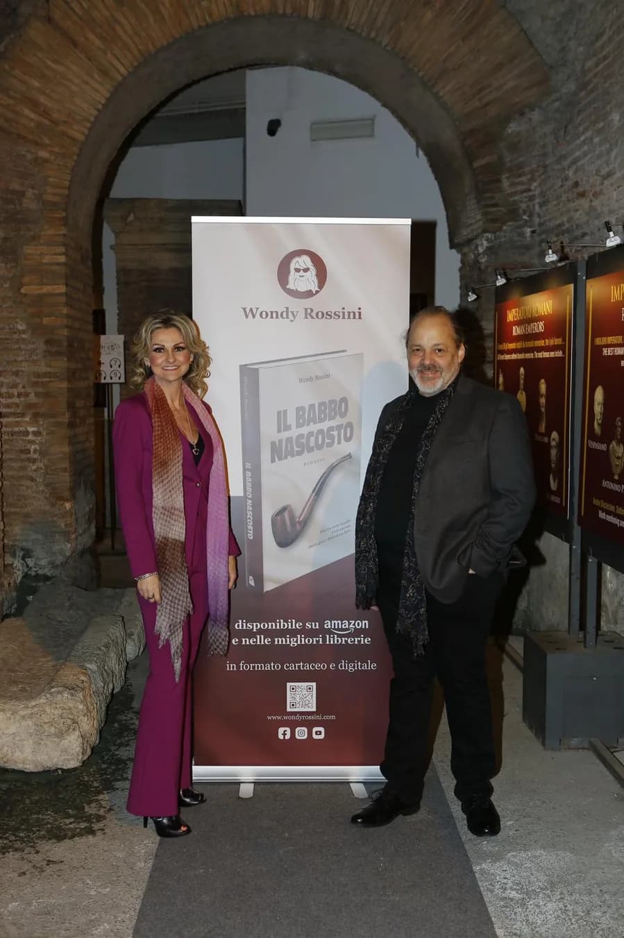 Wondy Rossini e Andrea Mamone alla presentazione del libro a Roma